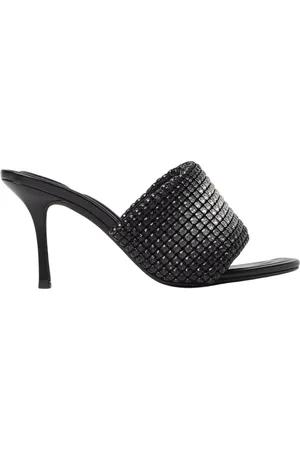Alexander Wang Skor, Dam, 36 EU, Läder, Svarta klack sandaler med dekorationer