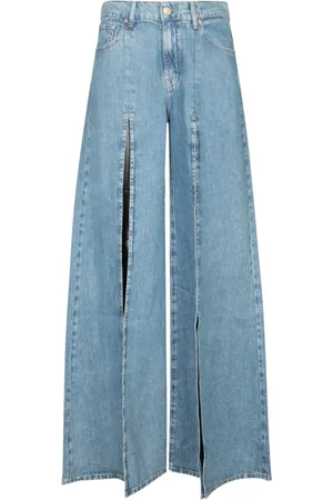 7 for all Mankind Jeans, Dam, W28, Bomull, Vida slit high-waisted jeans