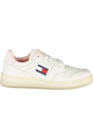 Tommy Hilfiger Skor, Dam, 38 EU, Polyester, Vita polyester sneakers för kvinnor