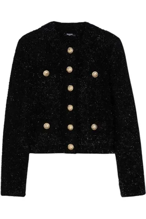 Balmain Jacka, Dam, M, Tweed, Tweedjacka med knappfäste