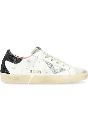 4b12 Skor, Dam, 38 EU, Läder, Vita Silver Supreme Sneakers