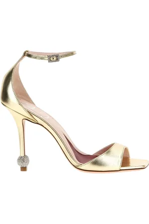 Roger Vivier Skor, Dam, 39 EU, Läder, Guld Metallic Sandaler