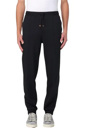 Brunello Cucinelli Byxor, Herr, M, Klassiska Svarta Bekväma Sweatpants