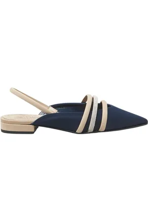 PESERICO SIGN Skor, Dam, 38 EU, Läder, Äkta läder platta slingbacks