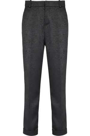 Balmain Byxor, Herr, M, Polyester, Raka Python Jacquard Byxor