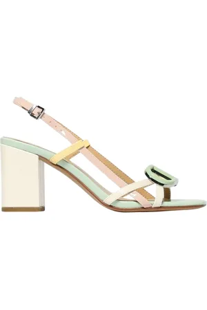 Twin-Set Skor, Dam, 38 EU, Läder, Elegant Isblockklack Sandaler
