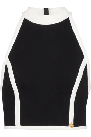 Balmain Topp, Dam, L, Bomull, Tvåtonad topp