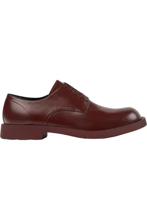 Camper Skor, Herr, 43 EU, Läder, Burgundy Läder Oxford Brogue Skor