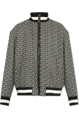 Balmain Jacka, Herr, XL, Bomull, Vändbar jacka med monogram