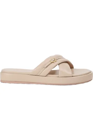 Gianvito Rossi Skor, Dam, 38 1/2 EU, Läder, Nappa Peach Sandal Made in Italy