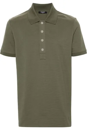 Balmain Topp, Herr, M, Bomull, Mönstrade Jacquard Poloskjortor