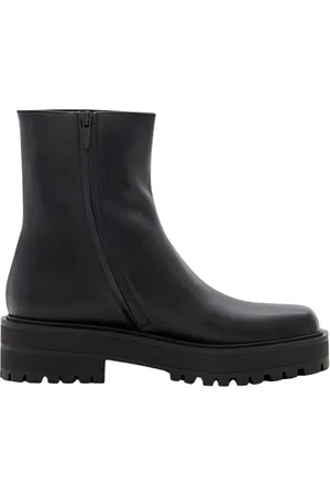 Gianvito Rossi Skor, Dam, 39 EU, Läder, Elegant Platta Ankelboots