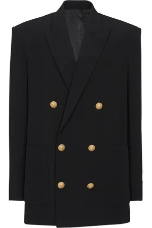 Balmain Jacka, Herr, XS, Crepejacka med dubbelknäppning