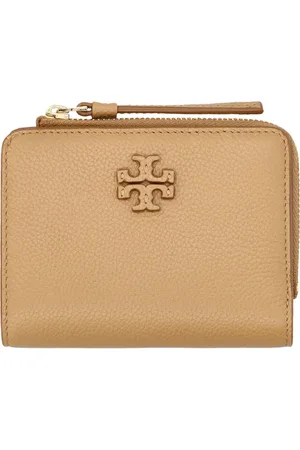 Tory Burch Accessoarer, Dam, ONE Size, Läder, McGraw Bi-Fold Plånbok i Tiramisu