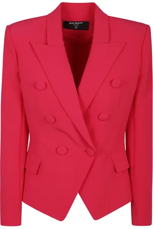 Balmain Jacka, Dam, L, Rosa & Lila Jacka med Unik Stängning