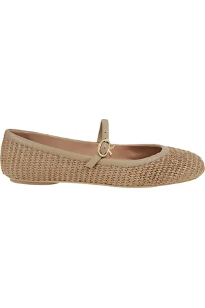 Gianvito Rossi Skor, Dam, 40 EU, Läder, Natural Sand Ballerina Skor