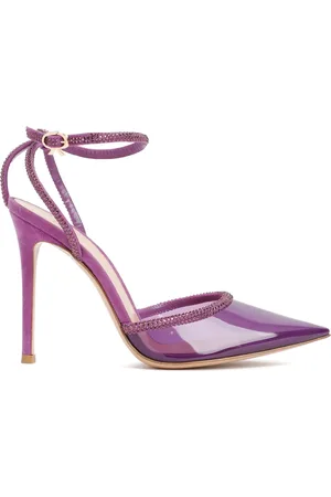 Gianvito Rossi Skor, Dam, 36 EU, Mocka, Rosa & Lila Sandaler med Stilettklack