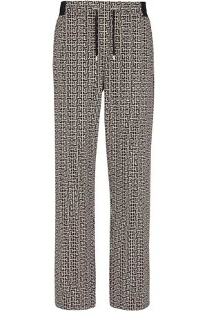 Balmain Byxor, Herr, S, Bomull, PB Labyrinth Jacquard Joggers