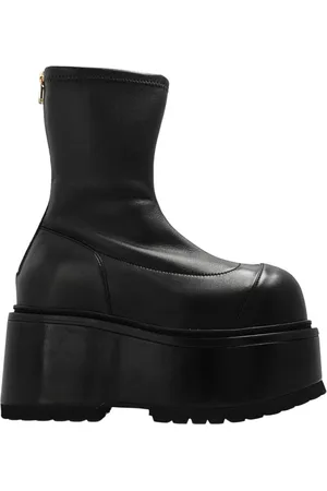Balmain Skor, Dam, 40 EU, Läder, Plattformsankelboots