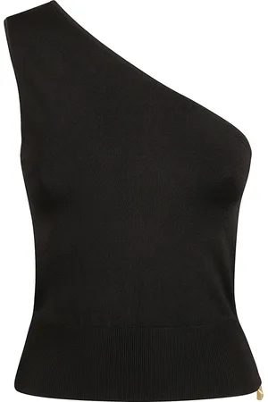Patou Topp, Dam, S, One Shoulder Stickad Topp i Svart