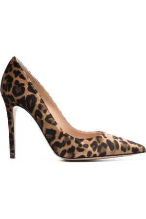 Gianvito Rossi Skor, Dam, 40 EU, Läder, Leopardmönstrade Stilettklackar Pumps