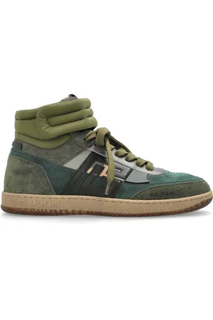 Balmain Skor, Herr, 44 EU, Svan höga sneakers