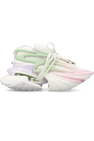 Balmain Skor, Dam, 37 EU, Nylon, Pastel Unicorn Low-Top Sneakers