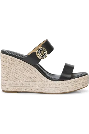 Michael Kors Skor, Dam, 36 1/2 EU, Läder, Sandaler med kilklack Lucinda