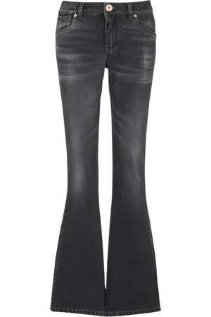 Balmain Jeans, Dam, XS, Denim, Western bootcut denim jeans