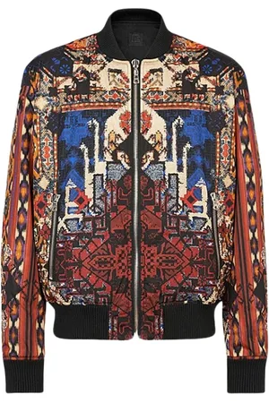 Balmain Jacka, Herr, S, Nylon, Reversibel Multifärgad Nylonbomberjacka