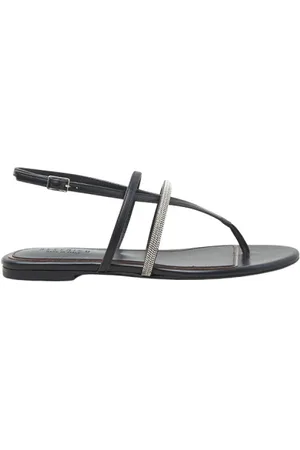 PESERICO SIGN Skor, Dam, 40 EU, Läder, Äkta läder platta sandaler
