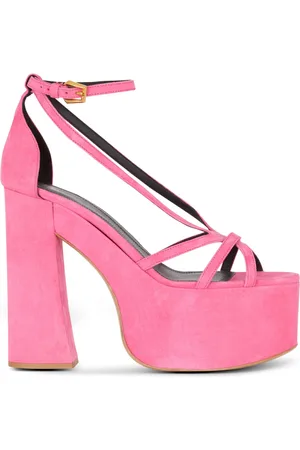 Balmain Skor, Dam, 41 EU, Läder, Cam Suede Platform Sandaler
