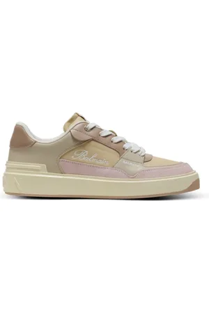 Balmain Skor, Dam, 41 EU, Läder, B-Court Flip tränare i kalvskinn