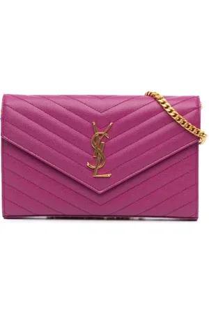Saint Laurent Pre-owned, Dam, ONE Size, Pre-owned Laeder crossbodyvskor