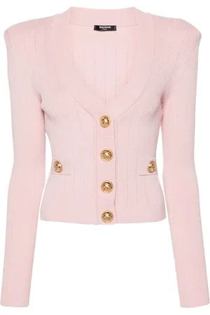 Balmain Stickade tröjor & koftor, Dam, M, Rose Clair Cardigan