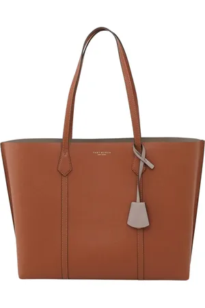Tory Burch Väska, Dam, ONE Size, Läder, Brun Handväska med Charm