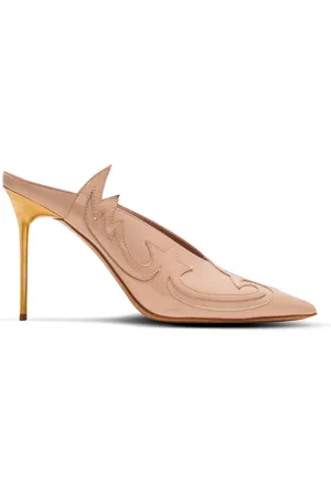 Balmain Skor, Dam, 40 EU, Läder, Ruby Western Mules