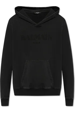 Balmain Sweatshirts & Hoodies, Herr, M, Logobroderad hoodie