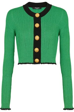 Balmain Stickade tröjor & koftor, Dam, M, Stickad kofta