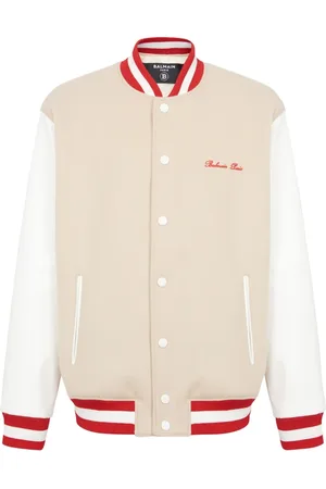 Balmain Jacka, Herr, S, Läder, Signatur bomberjacka