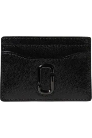 Marc Jacobs Accessoarer, Dam, ONE Size, Läder, Svart Läderkortplånbok