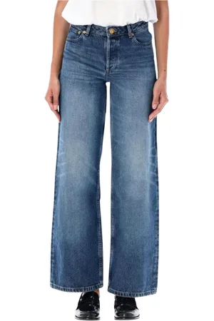 A.P.C. Jeans, Dam, W28, Bomull, Klassiska Indigo Wide Leg Jeans