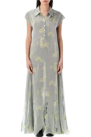 Acne Studios Klänning, Dam, M, Elegant Blommig Maxi Klänning