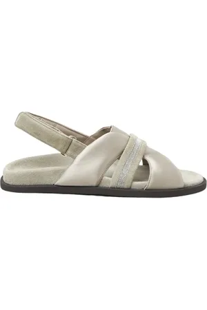 PESERICO SIGN Skor, Dam, 40 EU, Läder, Sandal med äkta läderfotsäng