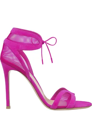 Gianvito Rossi Skor, Dam, 36 EU, Mocka, Rosa Mocka och Tygskor