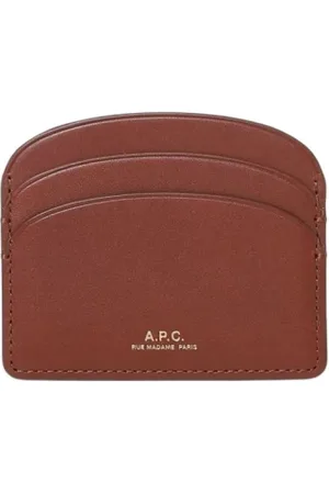 A.P.C. Accessoarer, Dam, ONE Size, Läder, Elegant Läderkorthållare Plånbok