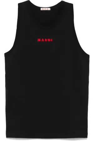 Marni Topp, Herr, L, Svart Tanktop Snygg Mode