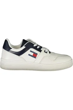 Tommy Hilfiger Skor, Herr, 46 EU, Polyester, Blå Polyester Sneakers för Män