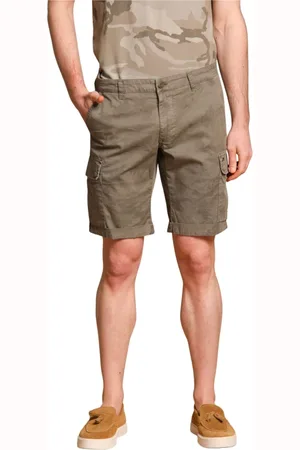 Masons Shorts, Herr, 3Xl, Bomull, Camouflage Cargo Bermuda Shorts Slim Fit