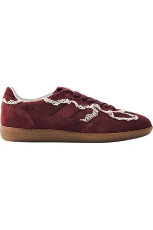 ALOHAS Skor, Dam, 43 EU, Läder, Tb.490 Virkad Bourgogne Läder Sneakers